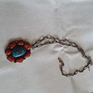 Coral turquoise necklace